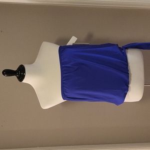 NWT PURPLE 32B/C Athena Takini top removable straps